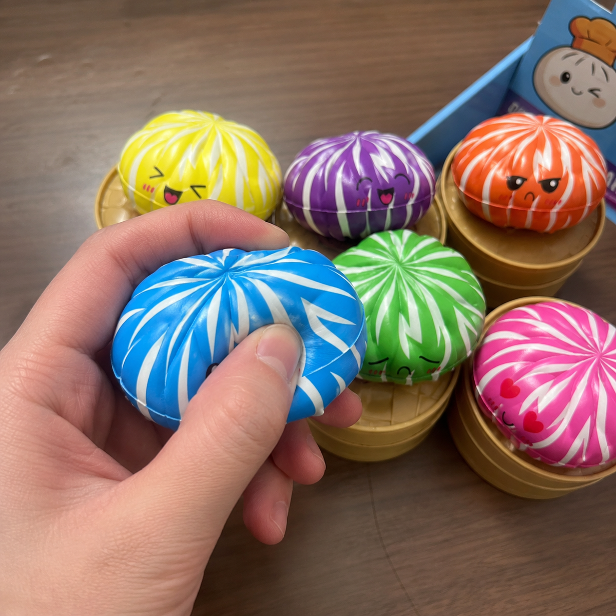 Neon Stripe Dumpling Squishy Mystery Box - image 4