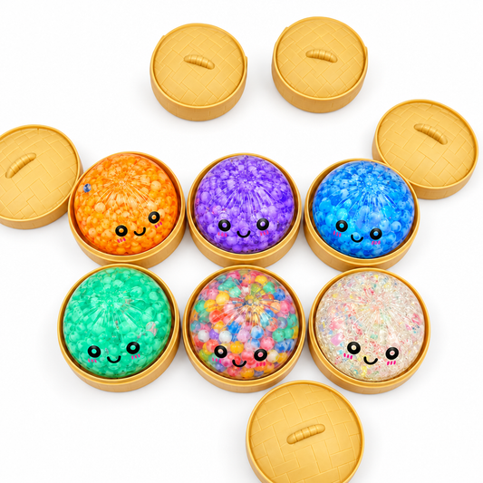 Dumpling Bubble Squishy Mystery Box - product on white background