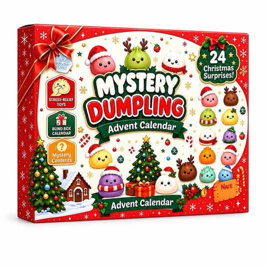 Dumpling Squishy Advent Calendar 2026 - box on white background